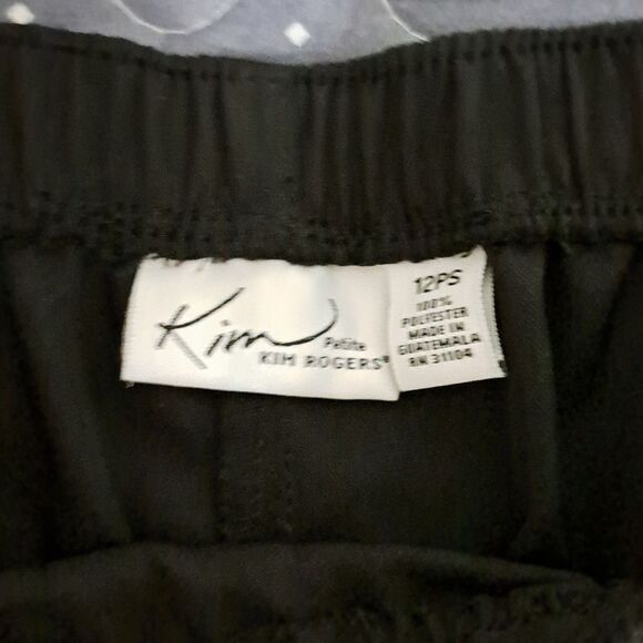 Kim Rogers black microfiber pants size 12 petite NWT - Picture 4 of 6